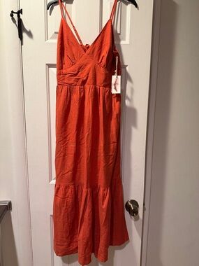 jessica simpson pleated maxi dress Jessica Simpson Pleated Maxi Dress Sz. 8